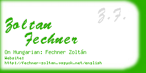 zoltan fechner business card